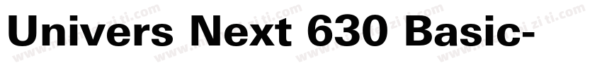 Univers Next 630 Basic字体转换